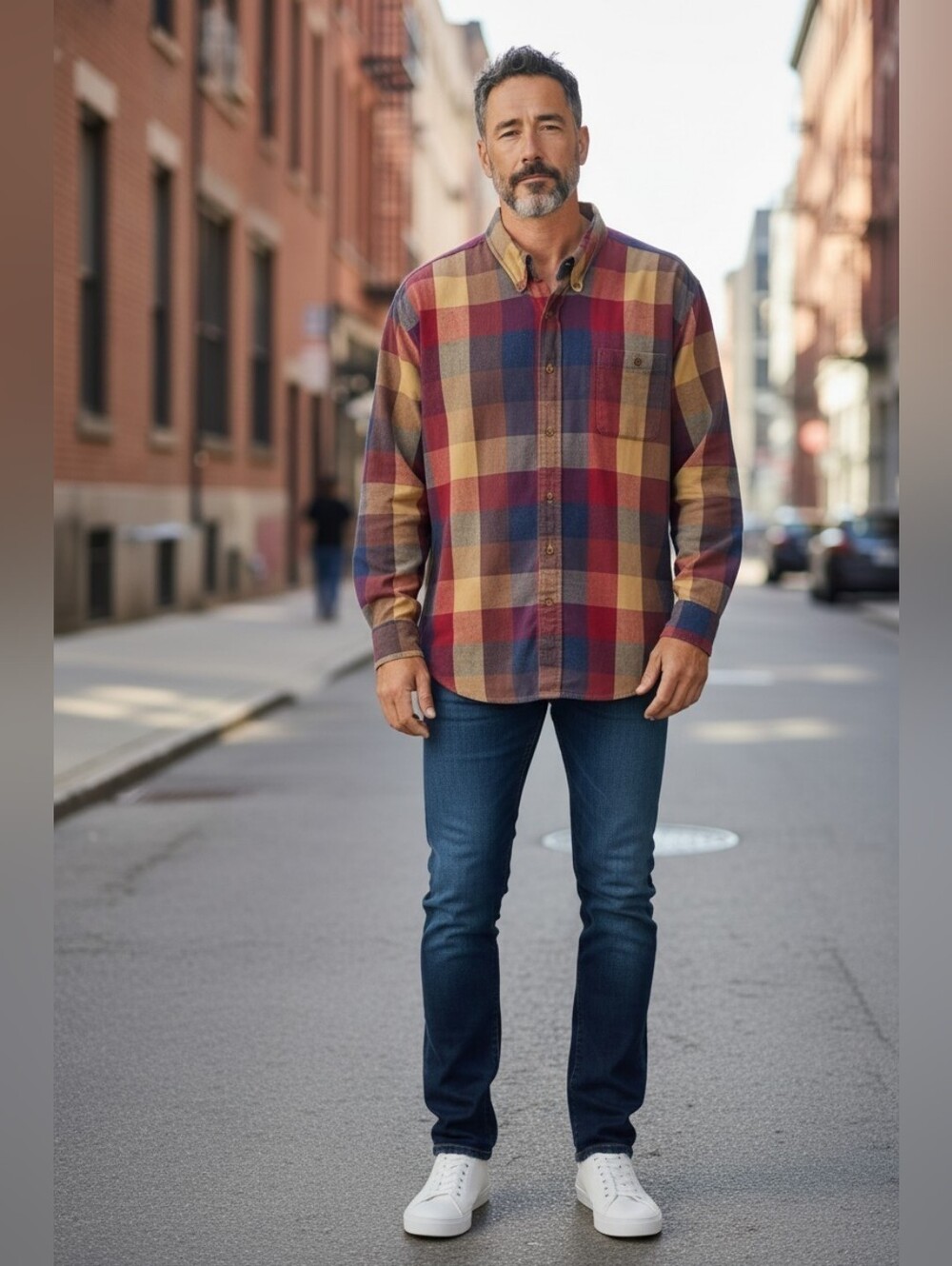 Vtg open trails Mens Size 2XL Flannel Button Up Cabin Wear